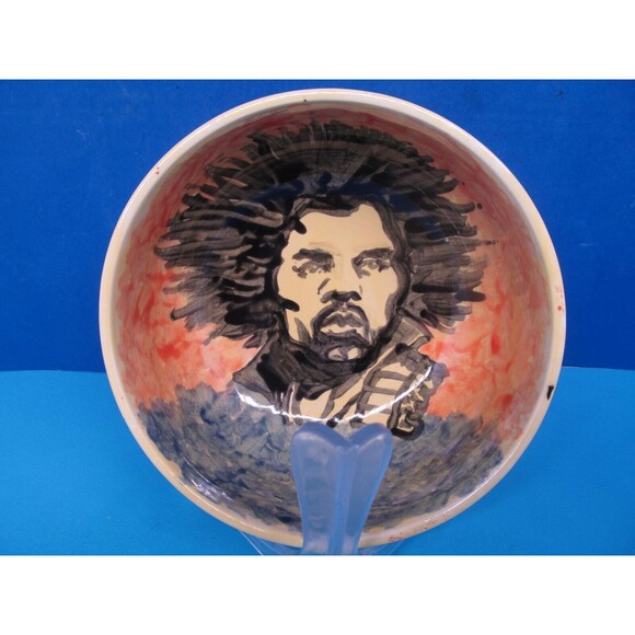 Jimi Hendrix 6 1/4" X 3" Round Footed Cereal Bowl VGC - Picture 2 of 11